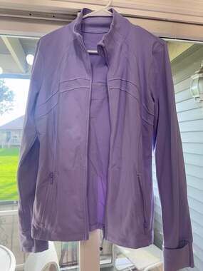 Lululemon Define Jacket Luon Lilac Ether Size 12
